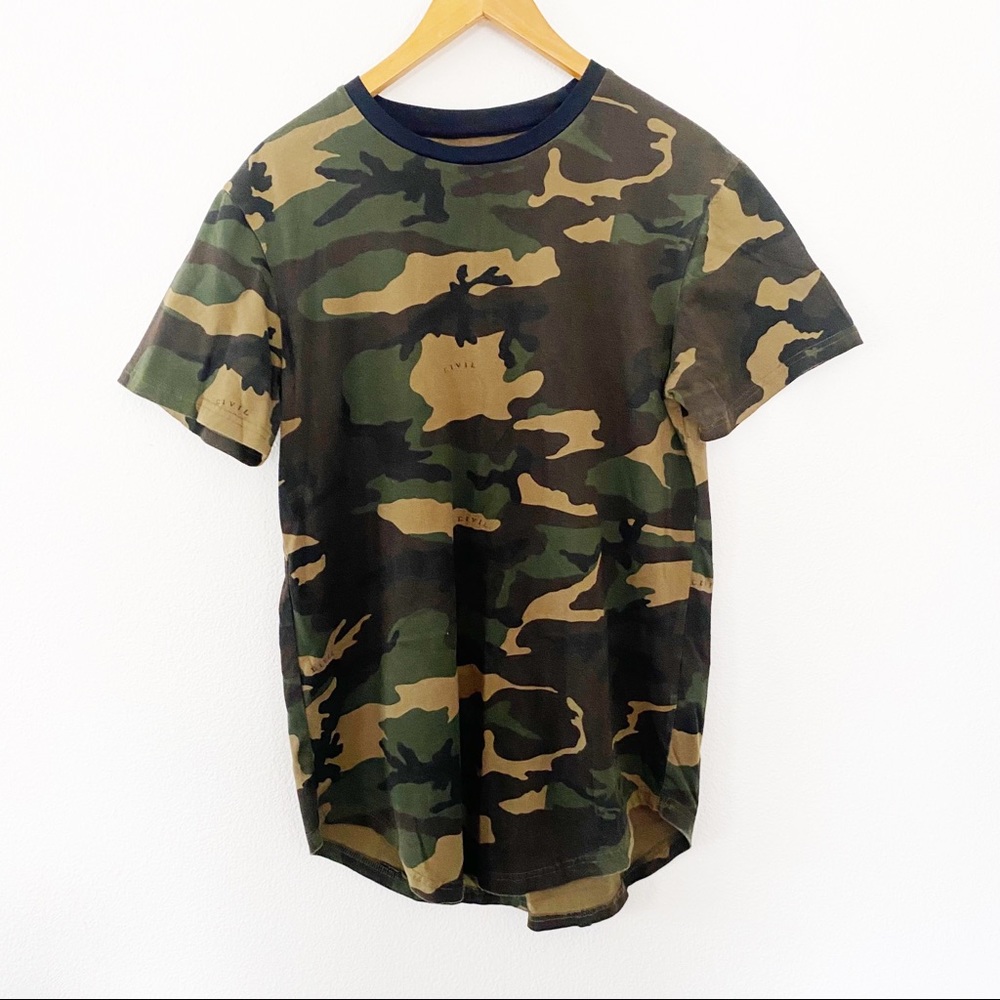 CIVIL REGIME Mens Camo T-Shirt